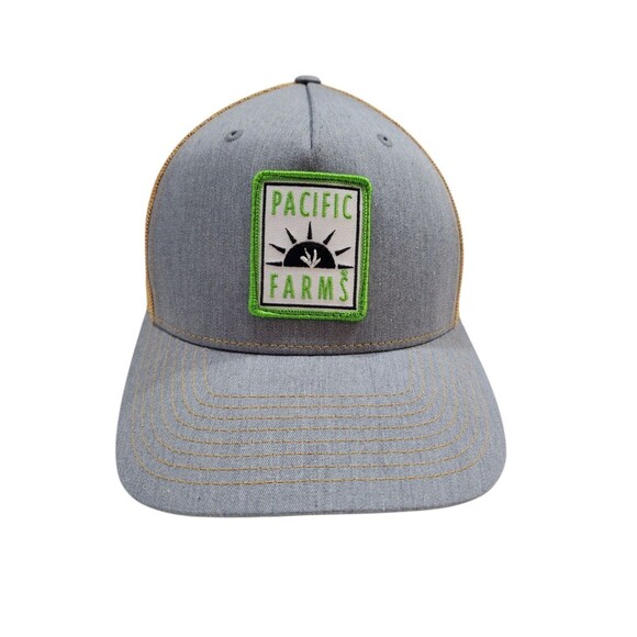 Pacific Farms Trucker Mesh Hat Cap Snapback Oakland California Adjustable Patch - Picture 1 of 12